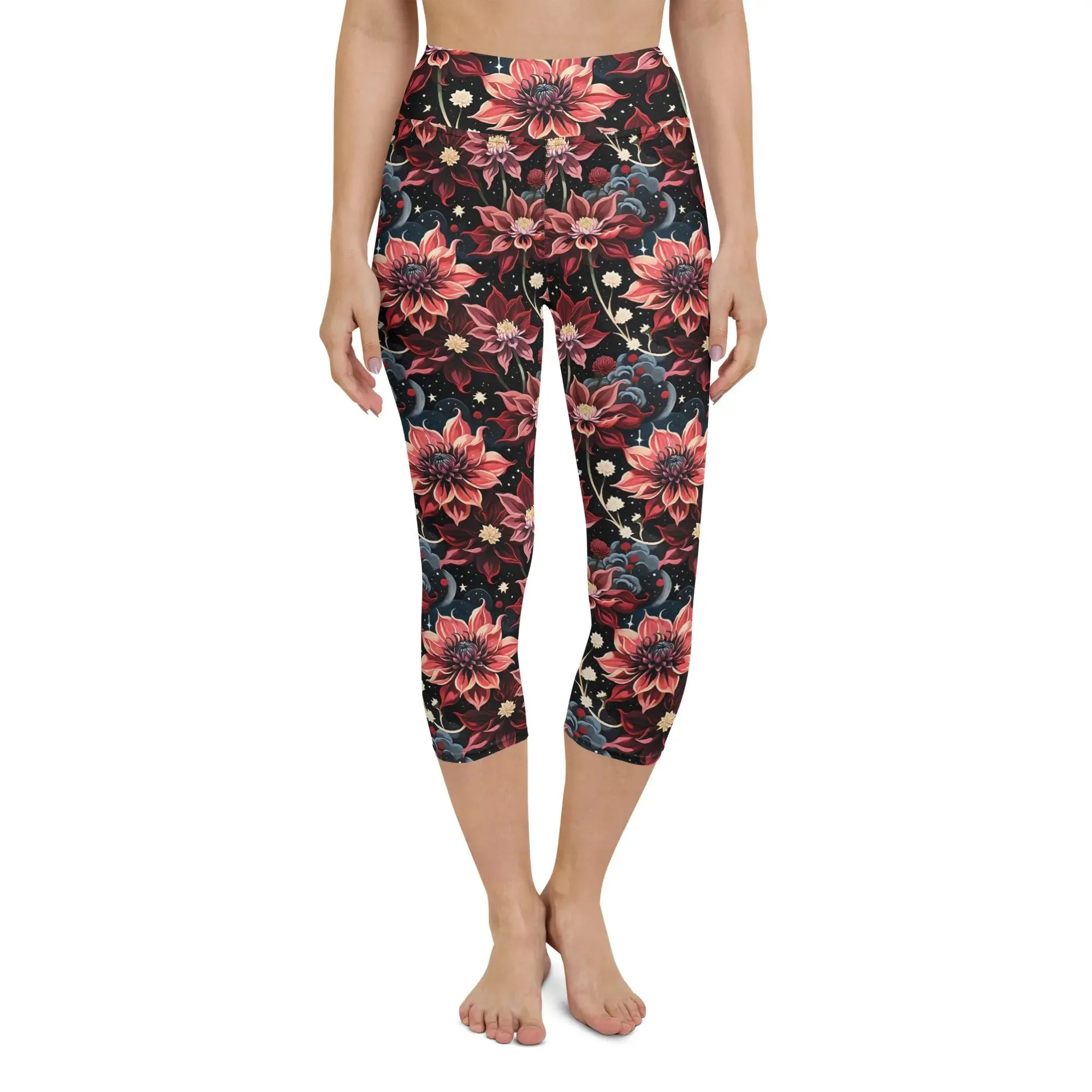 Yoga Capri Leggings Twilight Dahlia