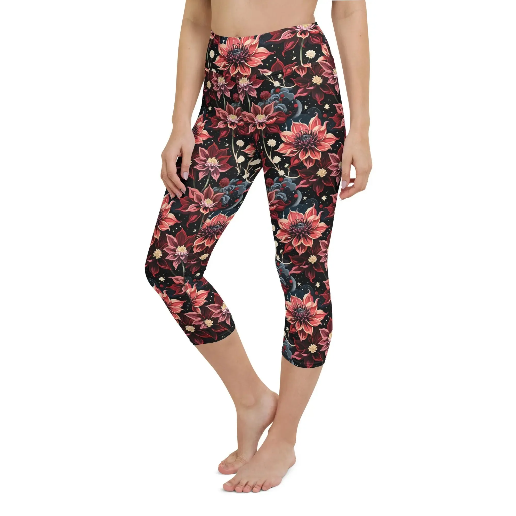 Yoga Capri Leggings Twilight Dahlia