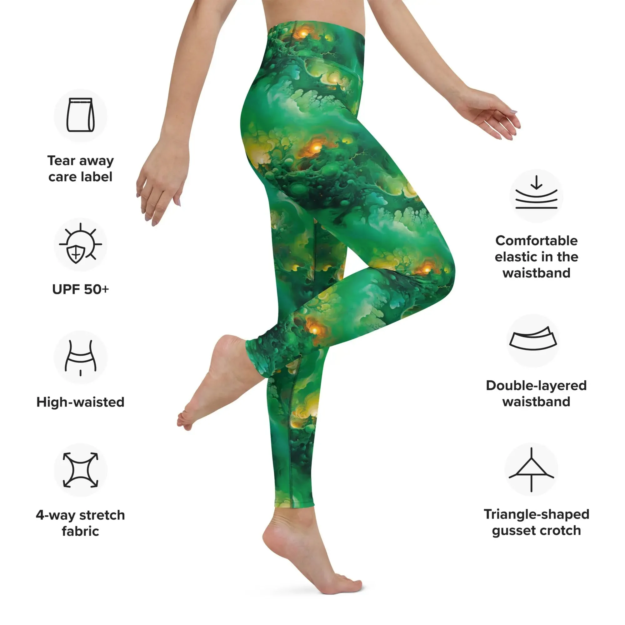 Yoga Leggings Viridian Shroud