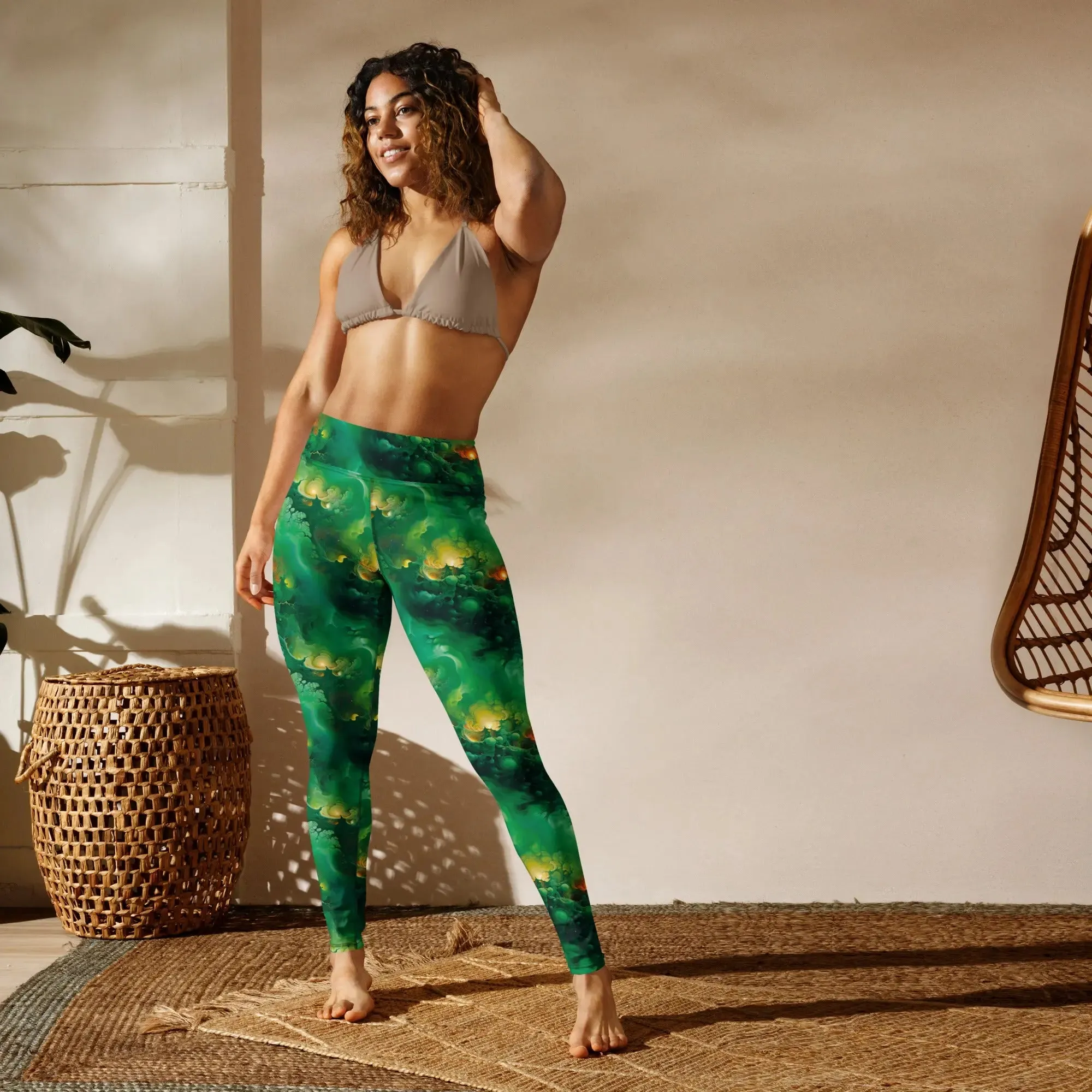 Yoga Leggings Viridian Shroud